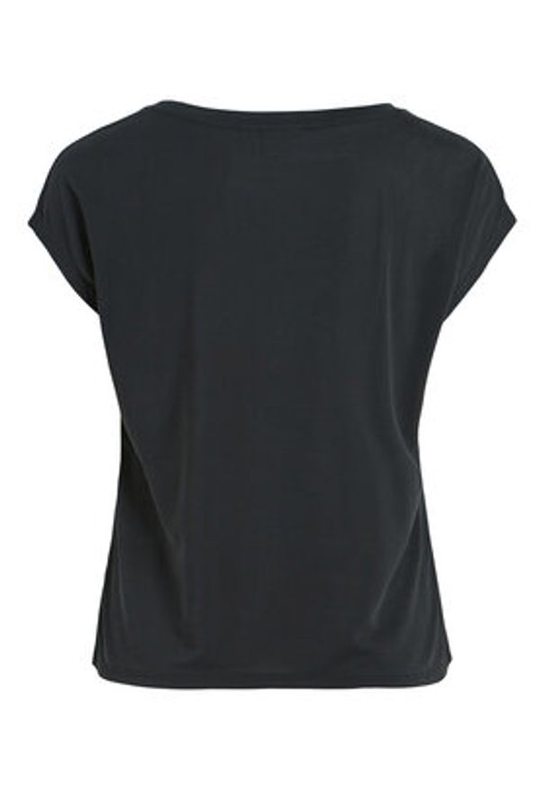 Vila T-Shirt Modala 14074847 Czarny Relaxed Fit. Kolor: czarny. Materiał: syntetyk