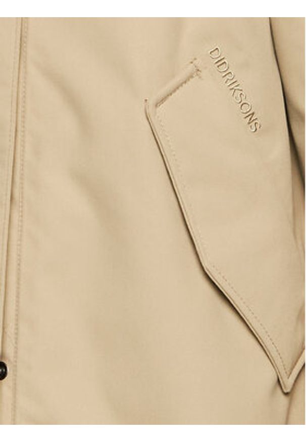 Didriksons Parka Luna 504379 Beżowy Regular Fit. Kolor: beżowy. Materiał: syntetyk