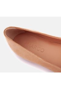Marco Shoes Lekkie baleriny brązowe. Kolor: brązowy