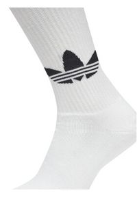 Adidas - adidas Zestaw 2 par wysokich skarpet unisex Knee JC8878 Biały. Kolor: biały. Materiał: bawełna, materiał