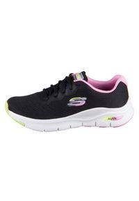 skechers - Buty do chodzenia damskie Skechers Arch Fit Infinity Cool. Zapięcie: sznurówki. Kolor: wielokolorowy, czarny. Materiał: guma, materiał, tkanina, syntetyk. Szerokość cholewki: normalna. Sport: turystyka piesza