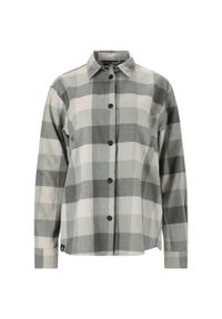 Koszula damska Whistler Riglet. Okazja: na co dzień. Kolor: szary, wielokolorowy, fioletowy. Materiał: bawełna. Styl: casual, klasyczny