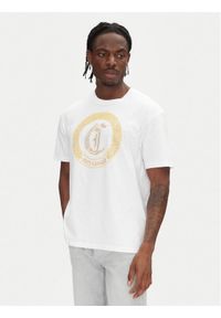 Just Cavalli T-Shirt 78OAHE22 Biały Regular Fit. Kolor: biały. Materiał: bawełna