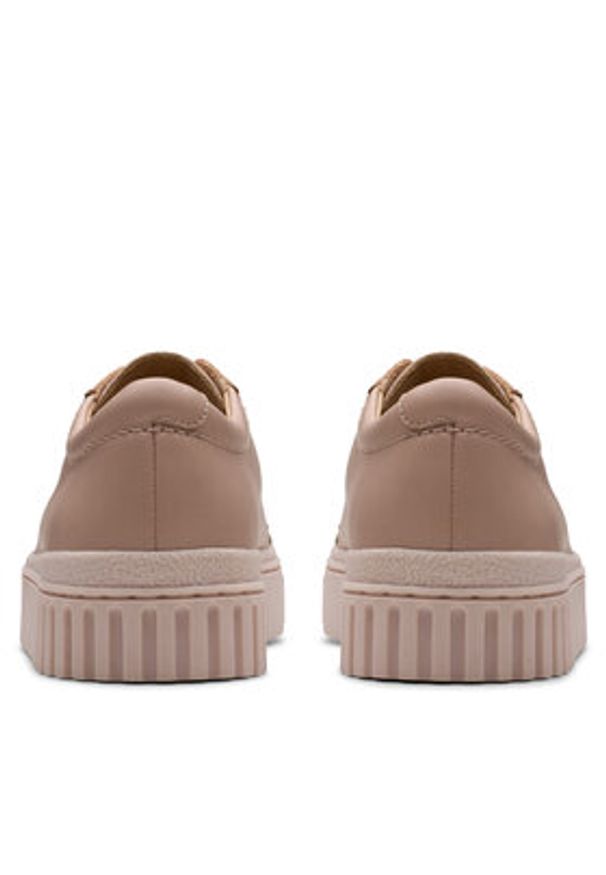 Clarks Sneakersy Mayhill Walk 26181209 Różowy. Kolor: różowy. Materiał: skóra