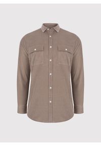 Pako Lorente - PAKO LORENTE - Brązowa koszula sztruksowa z kieszeniami na piersi. Okazja: na co dzień. Kolor: brązowy. Materiał: sztruks. Długość rękawa: długi rękaw. Długość: długie. Sezon: jesień. Styl: casual #4