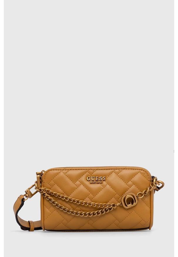 Guess torebka kolor żółty. Kolor: żółty