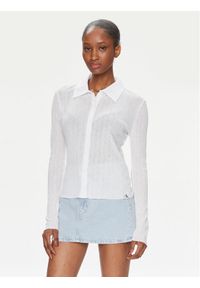 Calvin Klein Jeans Bluzka J20J223095 Biały Slim Fit. Kolor: biały. Materiał: syntetyk #1