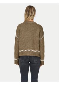 only - ONLY Sweter Amanda 15330089 Brązowy Regular Fit. Kolor: brązowy. Materiał: syntetyk #3