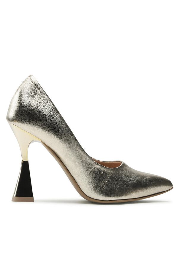 Półbuty Roberto. Kolor: złoty