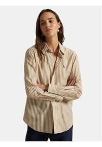 Polo Ralph Lauren Koszula 211971514501 Beżowy Classic Fit. Typ kołnierza: polo. Kolor: beżowy. Materiał: bawełna #1