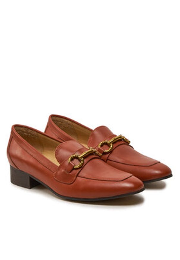 Gino Rossi Loafersy 81200 Czerwony. Kolor: czerwony. Materiał: skóra