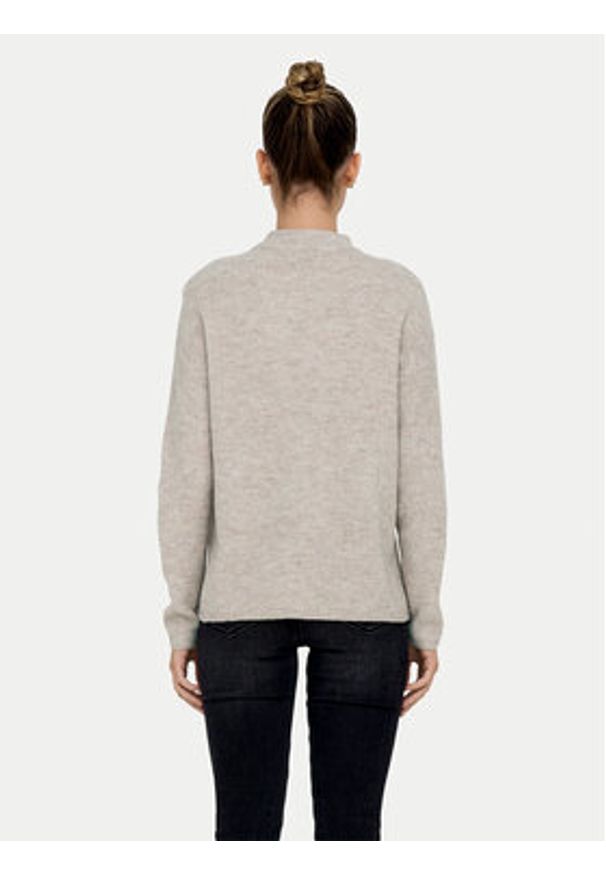 only - ONLY Sweter Camilla 15277080 Beżowy Regular Fit. Kolor: beżowy. Materiał: syntetyk