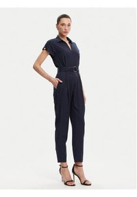 ACCESS FASHION Kombinezon 53-5511-128 Granatowy Regular Fit. Kolor: niebieski. Materiał: lyocell #3