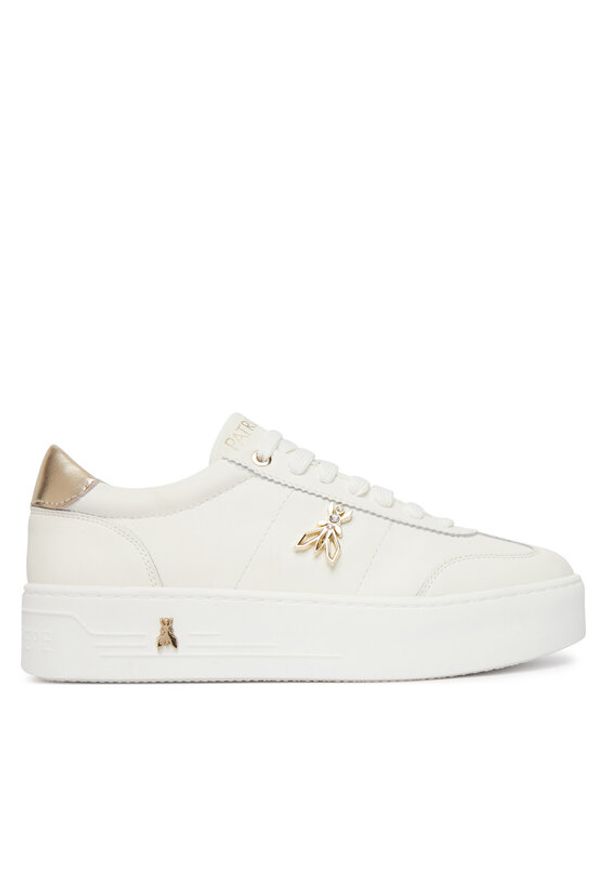 Patrizia Pepe Sneakersy PPJ356.02 Biały. Kolor: biały. Materiał: skóra