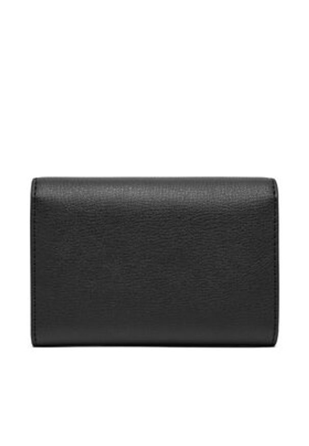 Calvin Klein Portfel Foil Logo Trifold W/ Zip Pocket LV04F1117G Czarny. Kolor: czarny. Materiał: skóra