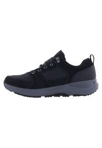 skechers - Buty do chodzenia męskie Skechers GO Run. Zapięcie: sznurówki. Kolor: czarny. Materiał: zamsz, materiał, skóra, syntetyk. Szerokość cholewki: normalna. Sport: turystyka piesza, bieganie
