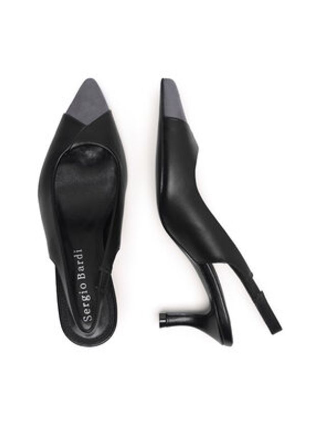 Sergio Bardi Czółenka WFA2532-6Z-SB Czarny. Kolor: czarny. Materiał: materiał