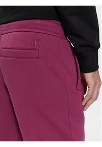 Calvin Klein Jeans Spodnie dresowe J30J324053 Fioletowy Regular Fit. Kolor: fioletowy. Materiał: syntetyk, bawełna