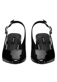 Gino Rossi - GINO ROSSI Czółenka JORDANA-115997 Czarny. Kolor: czarny. Materiał: lakier, skóra #4