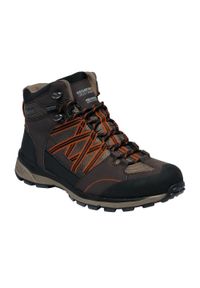 Samaris Mid II Regatta męskie trekkingowe buty. Kolor: brązowy. Materiał: guma, poliester. Sport: turystyka piesza