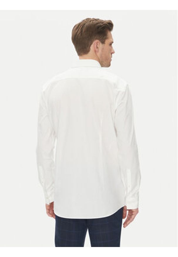 Hugo - HUGO Koszula Kenno 50539707 Biały Slim Fit. Kolor: biały. Materiał: bawełna