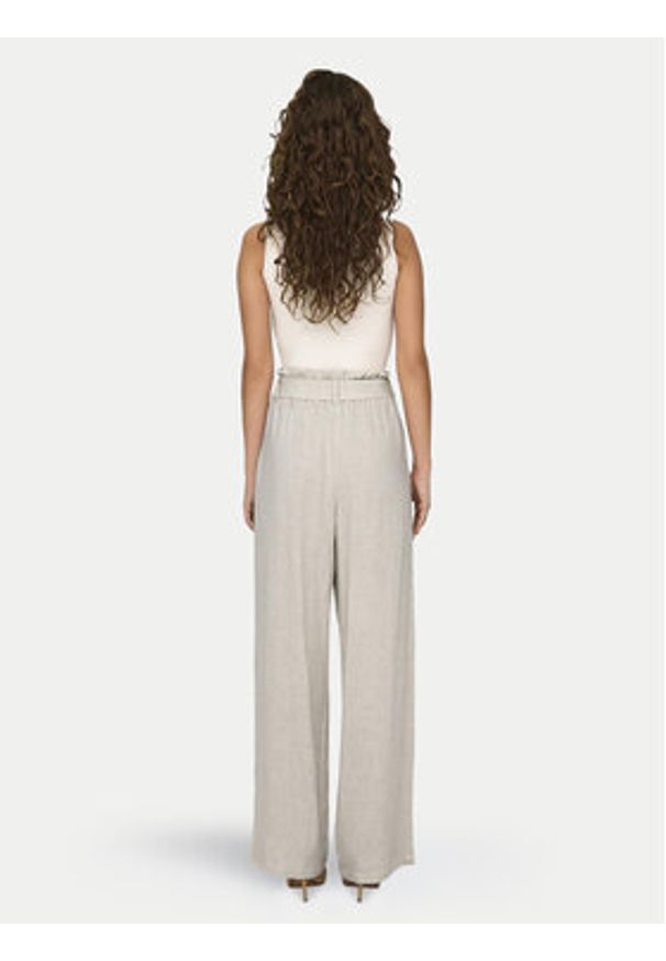 only - ONLY Spodnie materiałowe Siesta 15322259 Szary Straight Fit. Kolor: szary. Materiał: wiskoza