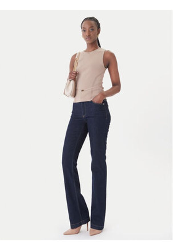 Marciano Guess Bluzka G6GR23 Z0760 Brązowy Regular Fit. Kolor: brązowy. Materiał: syntetyk