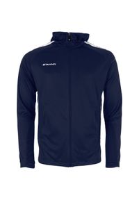STANNO - Bluza dresowa z kapturem zapinana na zamek Stanno First. Typ kołnierza: kaptur. Kolor: wielokolorowy, niebieski, biały. Materiał: dresówka #1