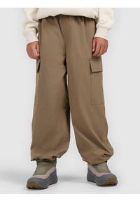 4f - 4F Spodnie casual cargo chłopięce - brązowe 146/152 (10-12 lat). Okazja: na co dzień. Kolor: brązowy. Materiał: tkanina. Sezon: lato. Styl: casual #2