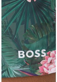 BOSS - Boss szorty kąpielowe kolor zielony. Kolor: zielony. Materiał: tkanina, włókno #3