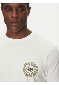 Quiksilver T-Shirt EQYZT08036 Écru Regular Fit. Materiał: bawełna