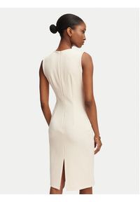 Rinascimento Sukienka koktajlowa CFC0020385002 Beżowy Slim Fit. Kolor: beżowy. Materiał: syntetyk. Styl: wizytowy #3