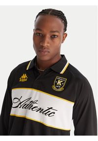 Kappa Polo Authentic Odran 321Y3PW Czarny Regular Fit. Typ kołnierza: polo. Kolor: czarny. Materiał: syntetyk #4