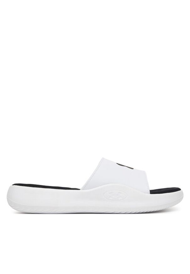 Under Armour Klapki UA Ignite Pro 8 Fix 6010383 Biały. Kolor: biały. Materiał: skóra