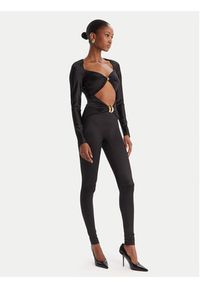 Elisabetta Franchi Kombinezon TU-043-51E2-V500 Czarny Slim Fit. Kolor: czarny. Materiał: syntetyk