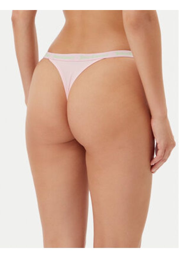 Juicy Couture Komplet 3 par stringów JCTTH125982 Kolorowy. Materiał: syntetyk. Wzór: kolorowy