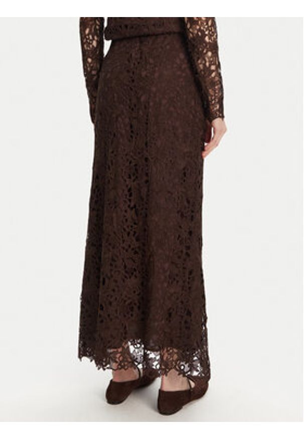 Bruuns Bazaar Spódnica midi Sago Joanelle BBW4518 Brązowy Regular Fit. Kolor: brązowy. Materiał: syntetyk