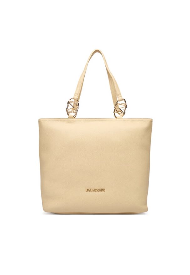Love Moschino - LOVE MOSCHINO Torebka JC4005PP1OLB0129 Beżowy. Kolor: beżowy. Materiał: skórzane
