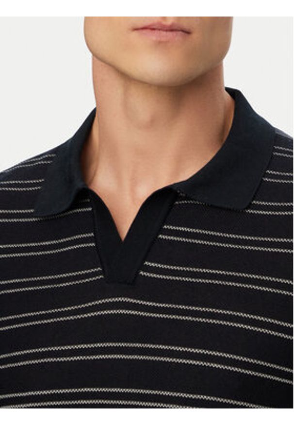 BOSS Polo H-Narciso 50560483 Granatowy Regular Fit. Typ kołnierza: polo. Kolor: niebieski. Materiał: bawełna