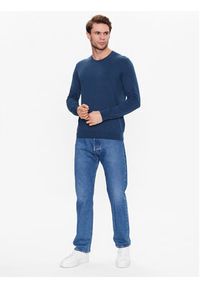Sisley Sweter 10F2S1C78 Niebieski Regular Fit. Kolor: niebieski. Materiał: bawełna #4