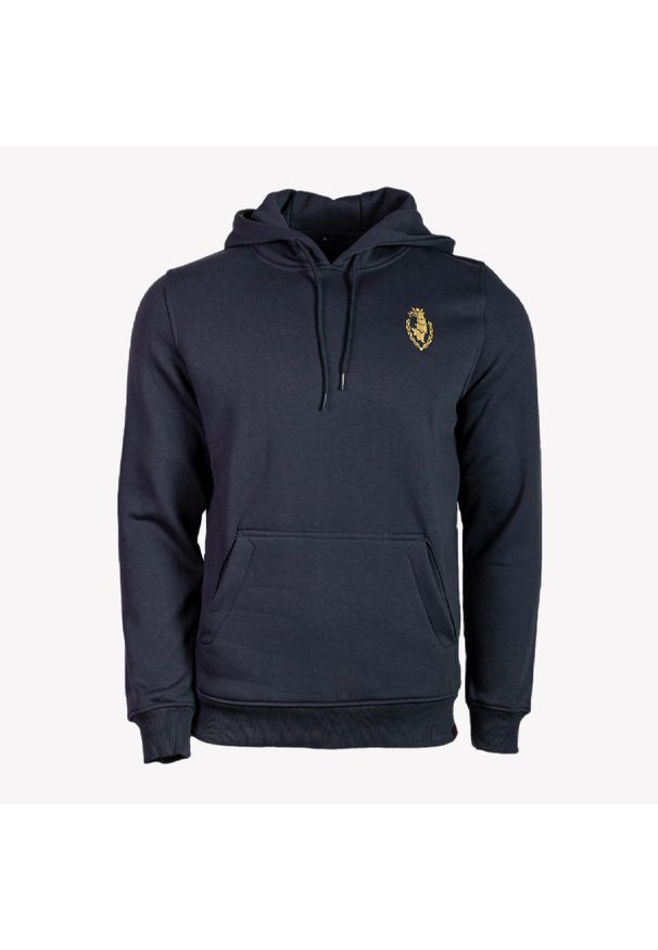 POGOŃ - Bluza Pogoń Szczecin z haftowanym gryfem. Materiał: poliester, bawełna. Wzór: haft. Sport: piłka nożna