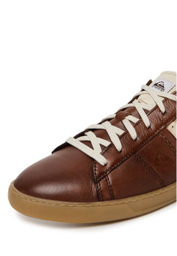 Quiksilver Sneakersy VALLEY2-03 MB Brązowy. Kolor: brązowy. Materiał: skóra