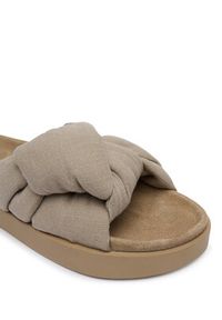 Inuikii Klapki Oversized Linen Knot 1004.003.0171.250 Beżowy. Kolor: beżowy. Materiał: materiał #2