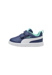 Puma - Sneakersy dla małych dzieci Courtflex V3 PUMA Island. Kolor: niebieski. Materiał: syntetyk, materiał. Sport: turystyka piesza
