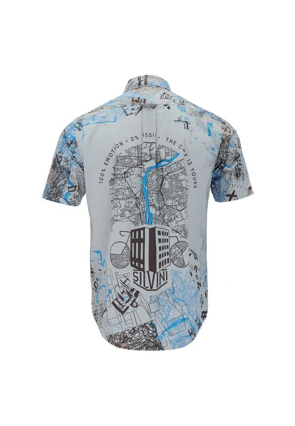 Koszulka z krótkim rękawem Silvini Urban Montoro. Kolor: wielokolorowy, szary, zielony, brązowy. Materiał: bawełna. Długość rękawa: krótki rękaw. Długość: krótkie