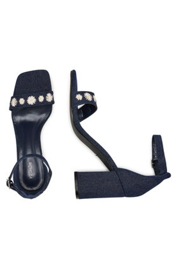 DeeZee Sandały F5207-2 Granatowy. Kolor: niebieski. Materiał: materiał