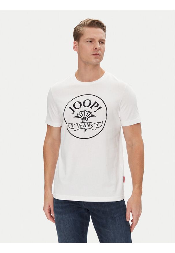 JOOP! Jeans T-Shirt 30045679 Biały Modern Fit. Kolor: biały. Materiał: bawełna
