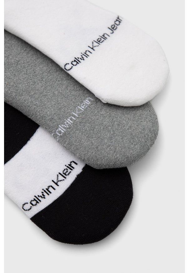 Calvin Klein skarpetki (3-pack) męskie kolor czarny. Kolor: czarny