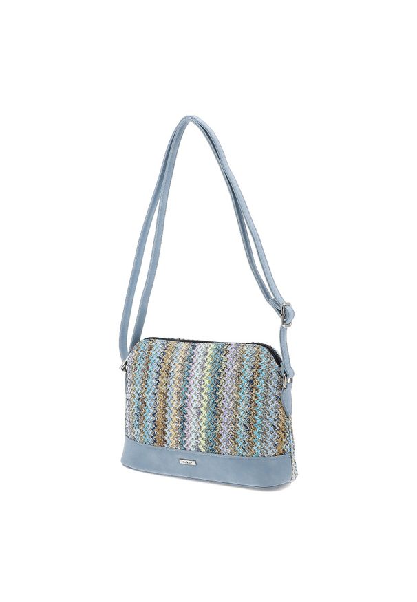 Niebieska Torebka Rieker Stylowa Listonoszka Damska. Kolor: niebieski. Materiał: skórzane. Styl: elegancki. Rodzaj torebki: na ramię