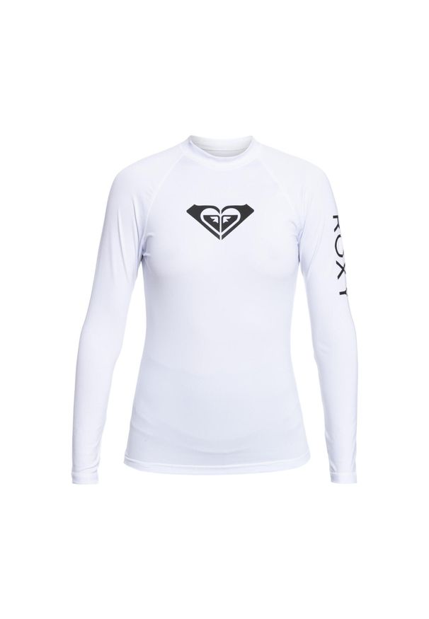 Roxy - Długi rękaw Rash Vest dla Kobiety WHOLE HEARTED Biały. Kolor: biały. Materiał: elastan, poliester, materiał. Długość: długie